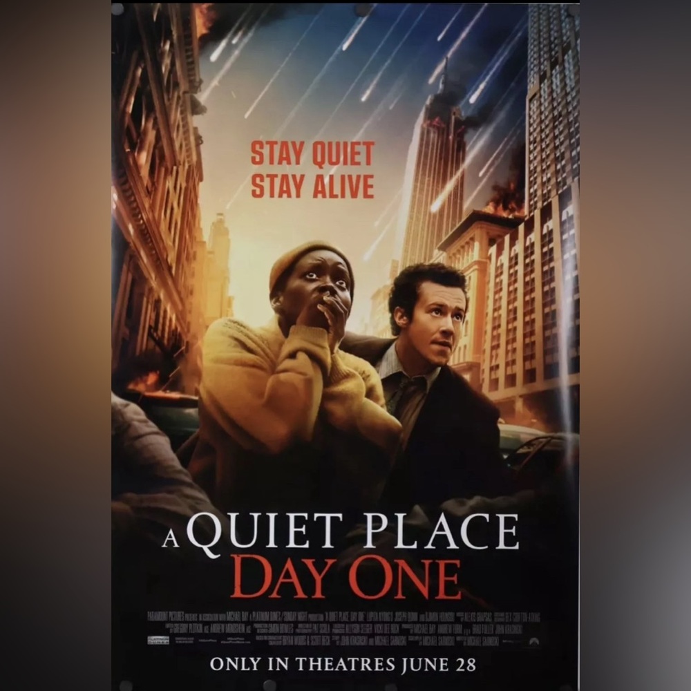 A Quiet Place Day One Double Sided Original Movie Theater Poster 27x40